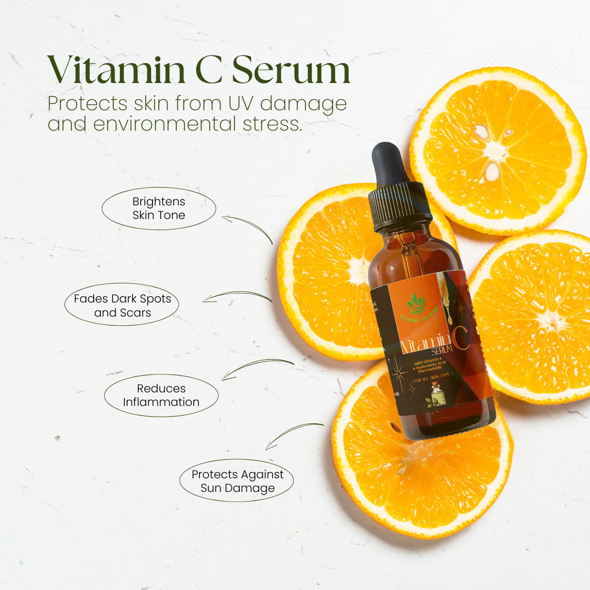 Brightening Vitamin C Face Serum | Vitamin C & Hyaluronic Acid
