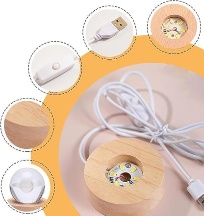 3D Crystal Lamp Ball | Elegant Decorative Lighting for Home & Office