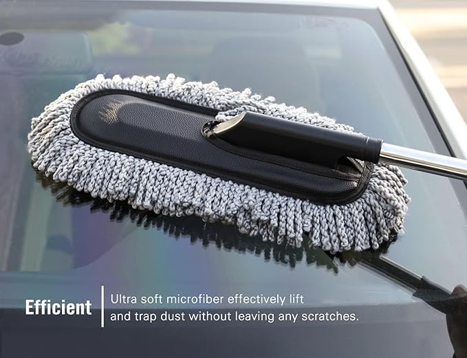 Car Cleaning Duster with Extendable Handle
