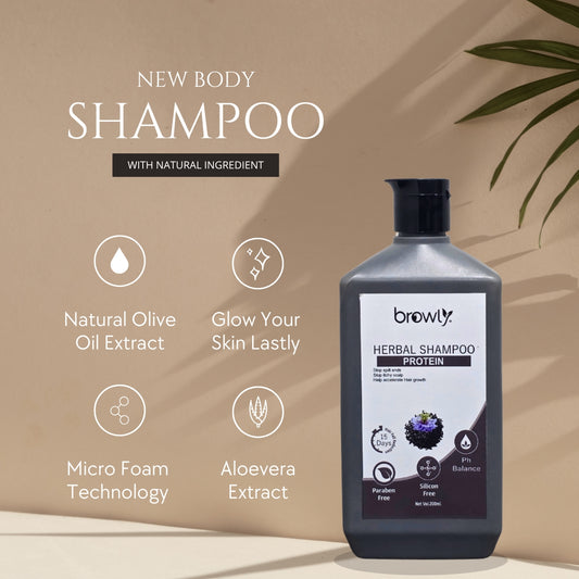 Herbal Protein Shampoo 400ml | Natural Strength & Hair Repair