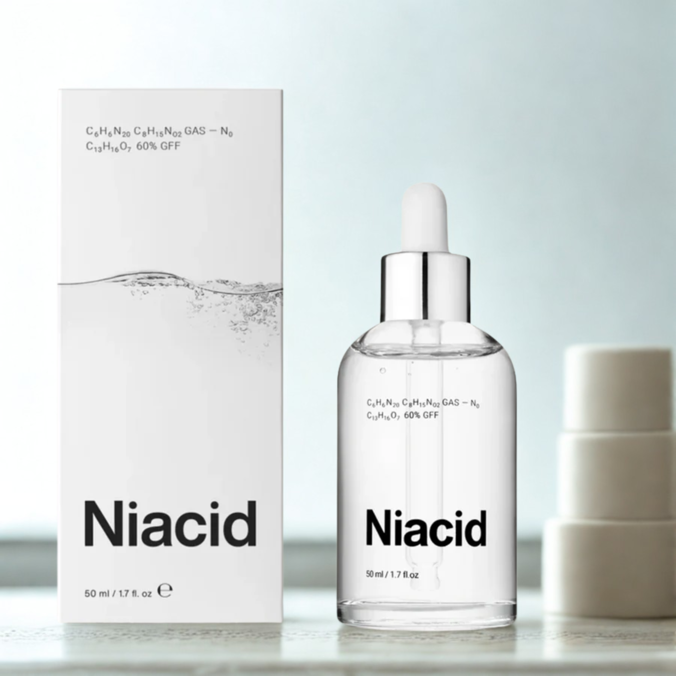 Niacid Face Serum with 60% GFF, 50ml – Advanced Skin Brightening & Repair Formula