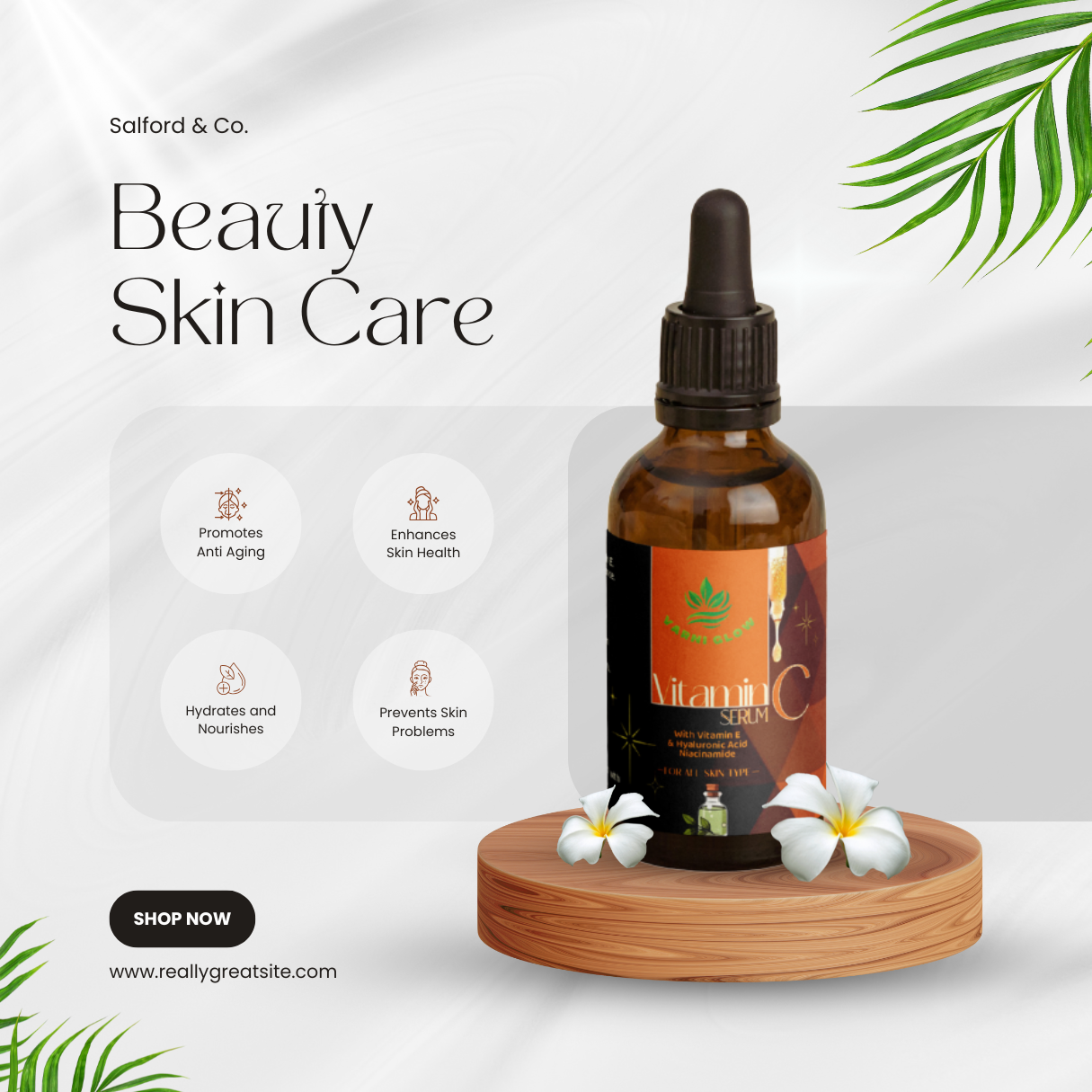 Brightening Vitamin C Face Serum | Vitamin C & Hyaluronic Acid