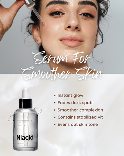 Niacid Face Serum with 60% GFF, 50ml – Advanced Skin Brightening & Repair Formula